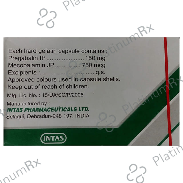 Pregabid Forte 750mcg/150mg Capsule