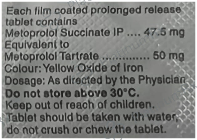 Metolar XT 50 Tablet