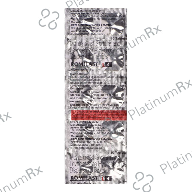 Romilast L 2.5/4mg Tablet 10s