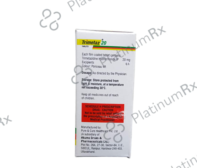 Trimetaz 20mg Tablet 10s