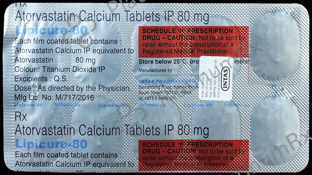 Lipicure 80mg Tablet 10s