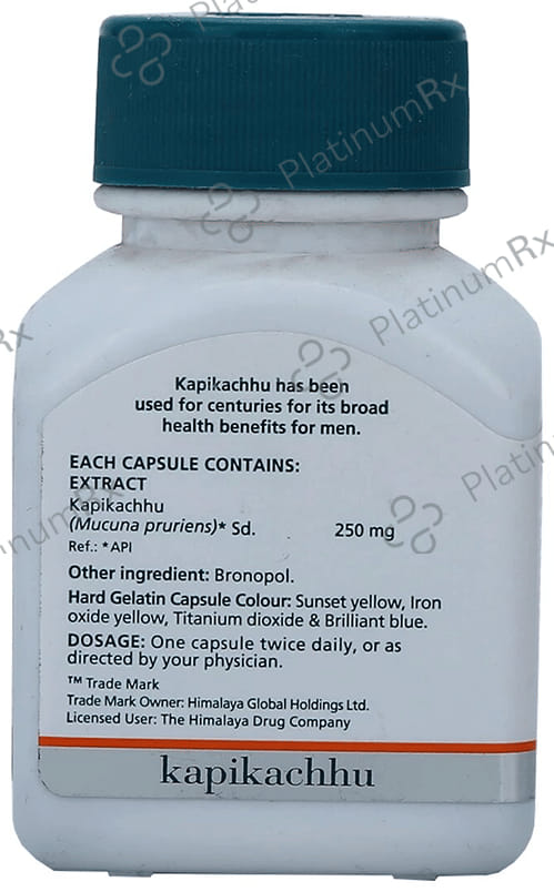 Himalaya Wellness Pure Herbs Kapikachhu Mens Health Tablet Improves Vitality 60s