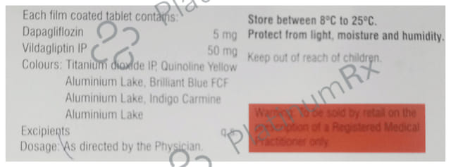 Jalra DP 5/50mg Tablet 10s