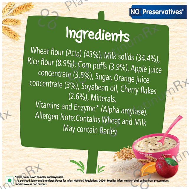 Nestle Cerelac Baby (10 months+) Cereal with Milk, Iron, Vitamins & Minerals - Wheat Rice Mix Fruit