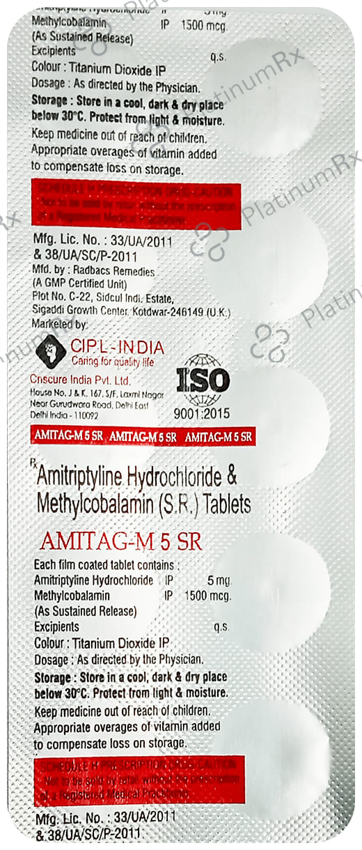 Amitag M 5mg SR Tablet 10s