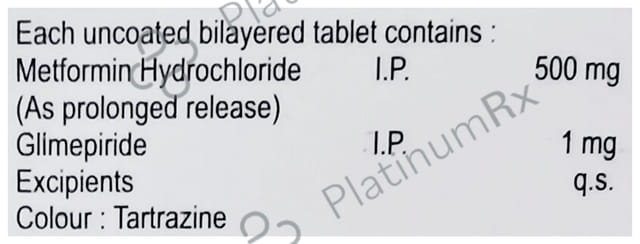 MeTic G 1/500mg Tablet PR 10s