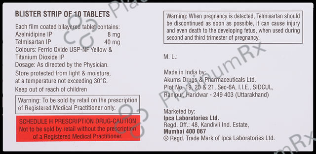Zeblong T 40/8mg Tablet 10s