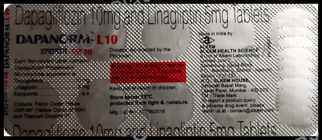 Dapanorm L 10/5mg Tablet 10s