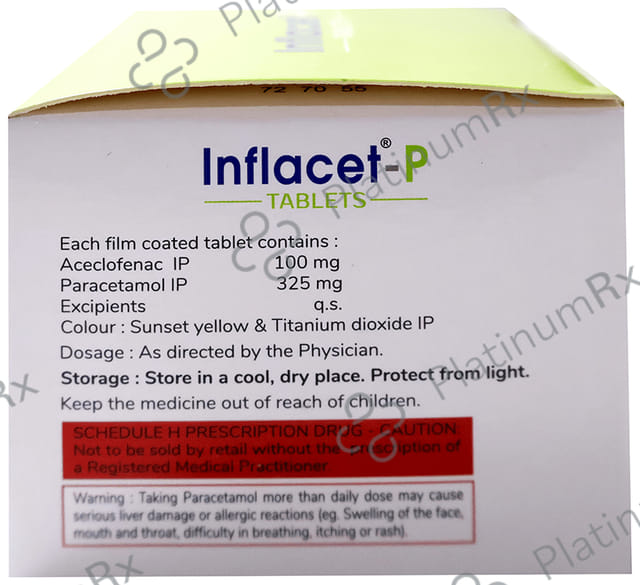 Inflacet 100/325mg P Tablet 10s