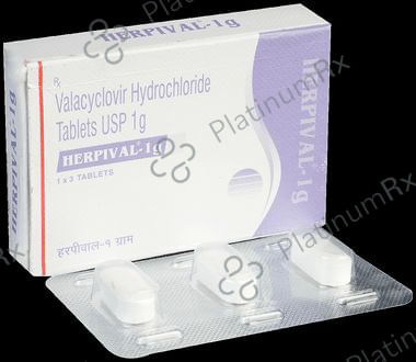Herpival 1000mg Tablet 3s