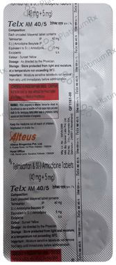 Telx AM 40/5mg Tablet 10s