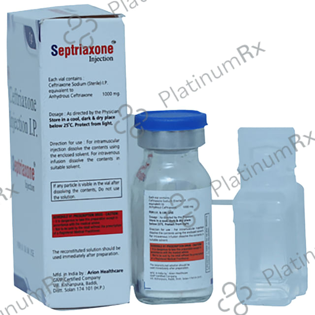 Septriaxone 1000mg Injection 1s