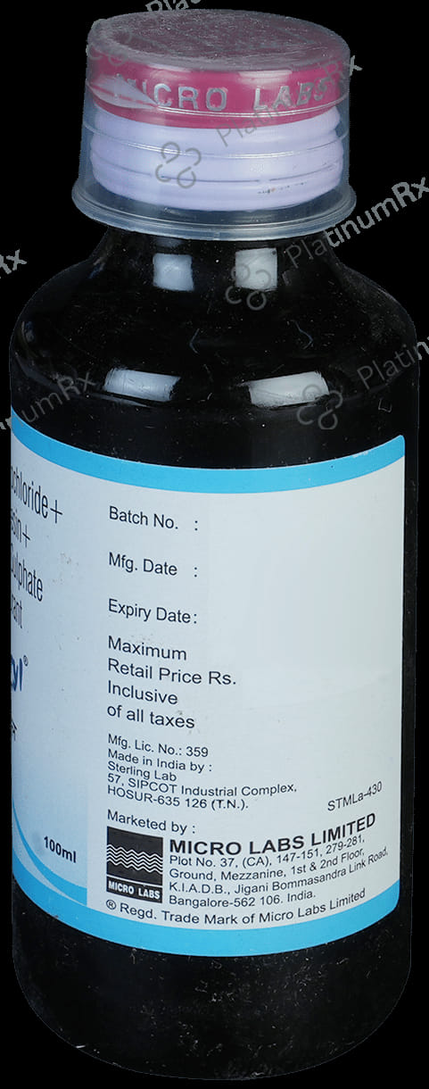 Ventryl 30/100/2.5mg Expectorant 100ml