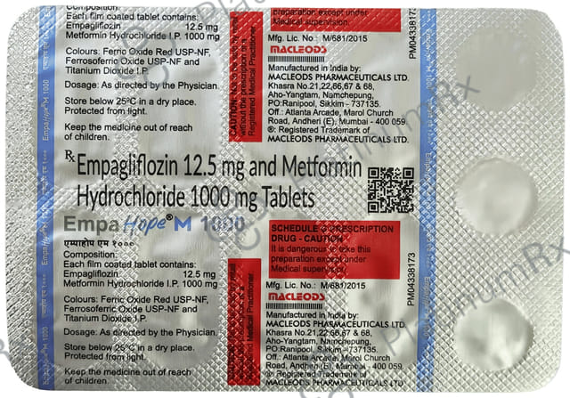 Empahope M 1000mg Tablet 10s