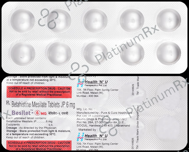 Besilet 6mg Tablet 10s