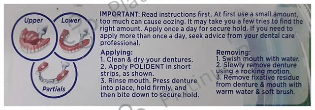 Polident Denture Fixative Cream