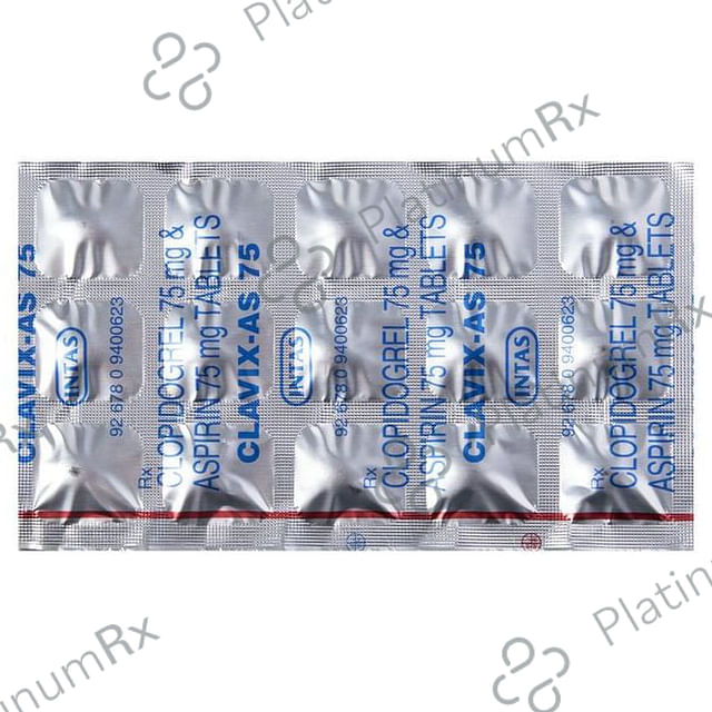 Clavix-AS 75 Tablet 10 Tablet