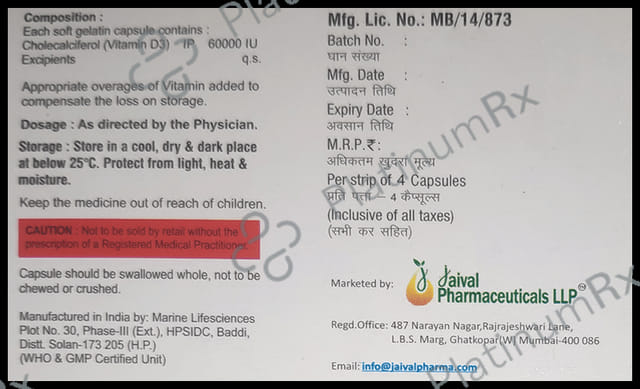 Jaivita D3 60K Softgel Capsule