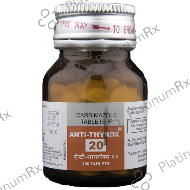 Anti Thyrox 20mg Tablet 100s