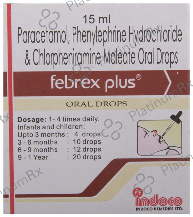 Febrex Plus 1/125/2.5mg Oral Drops 15ml