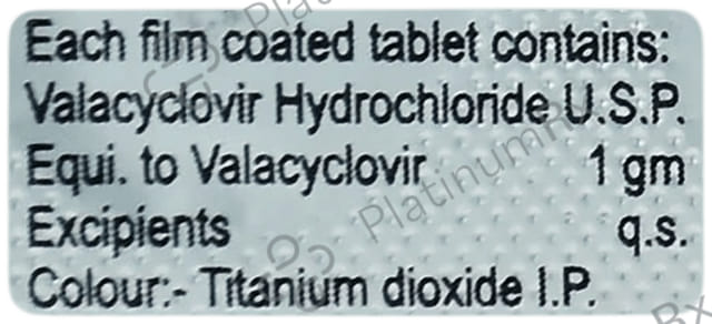 Valcet 1000mg Tablet