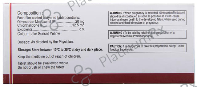 Olmin 12.5/20mg CH Tablet 15s