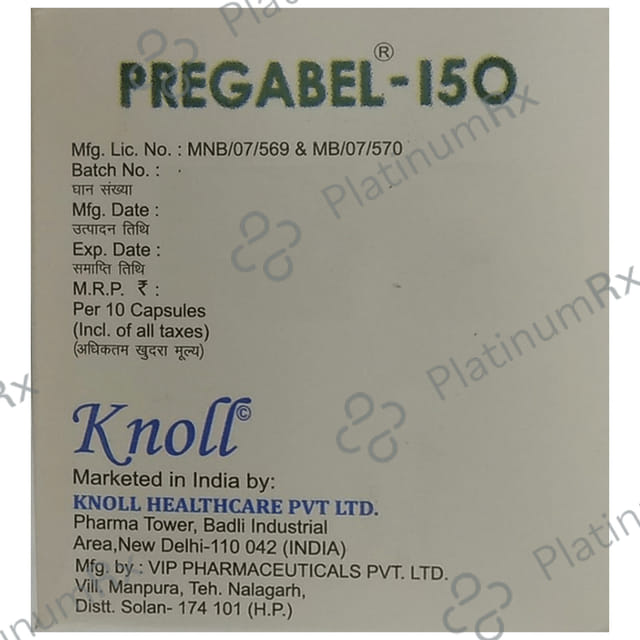 Pregabel 150mg Capsule