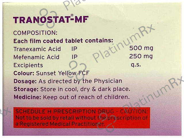 Tranostat MF 250/500mg Tablet 10s