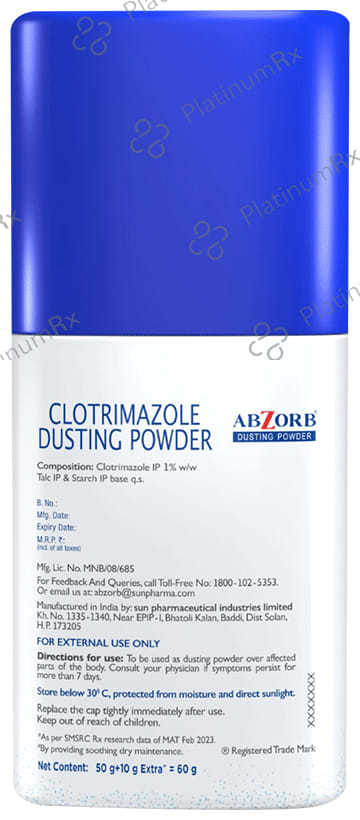 Abzorb Anti Fungal Dusting Powder 60gm