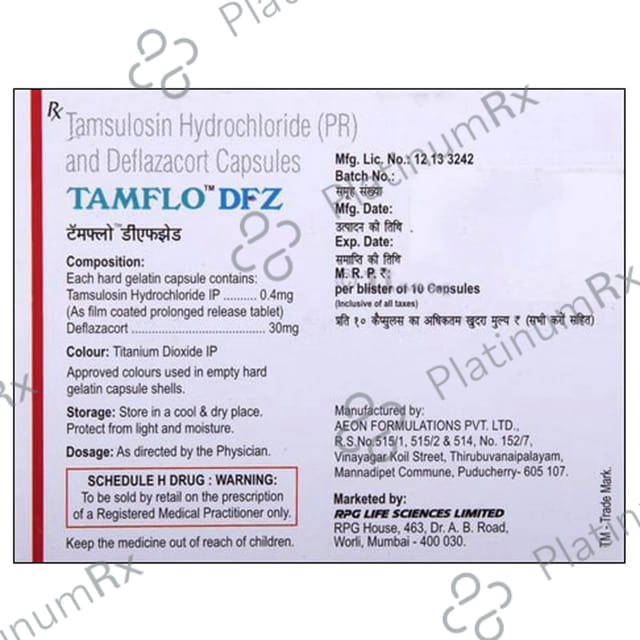 Tamsiflo DFZ 30/0.4mg Tablet 10s