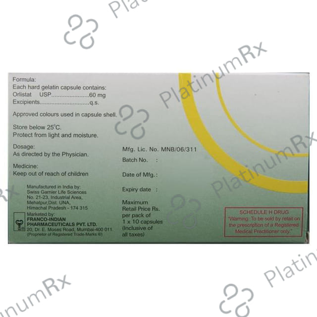 Lipophage 60mg Capsule 10s