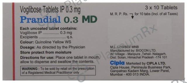 Prandial 0.3 MD Tablet