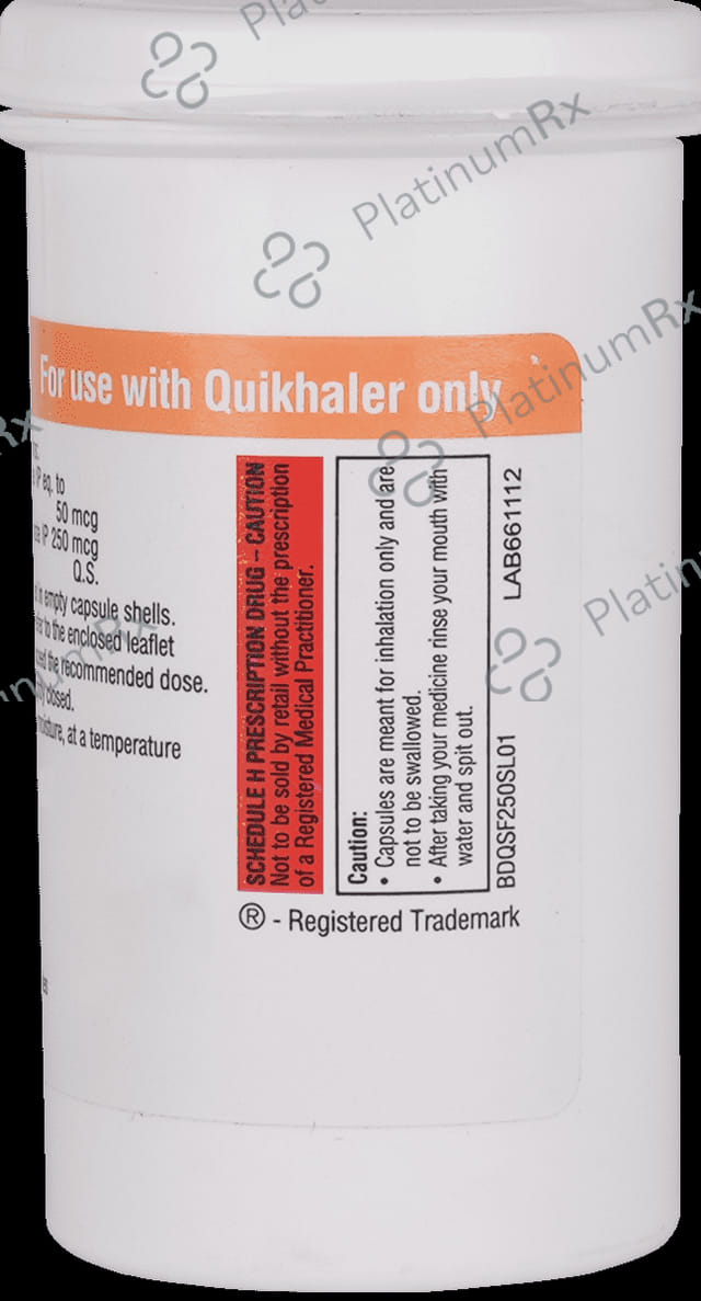 Quikhale SF 50mcg/250mcg Capsule 30s
