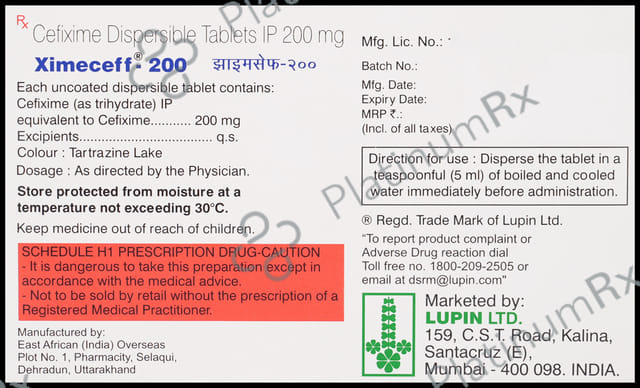 Ximeceff 200 Tablet DT