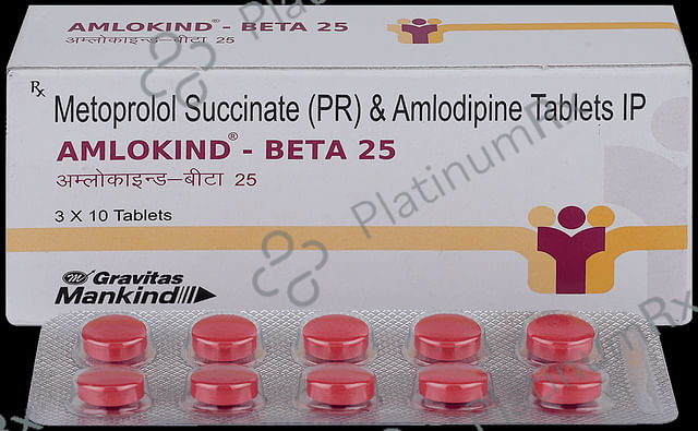 Amlokind Beta 5/23.75mg Tablet PR 10s