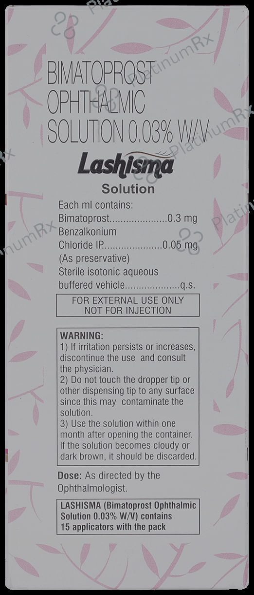 Lashisma 0.03% Ophthalmic Solution 3ml
