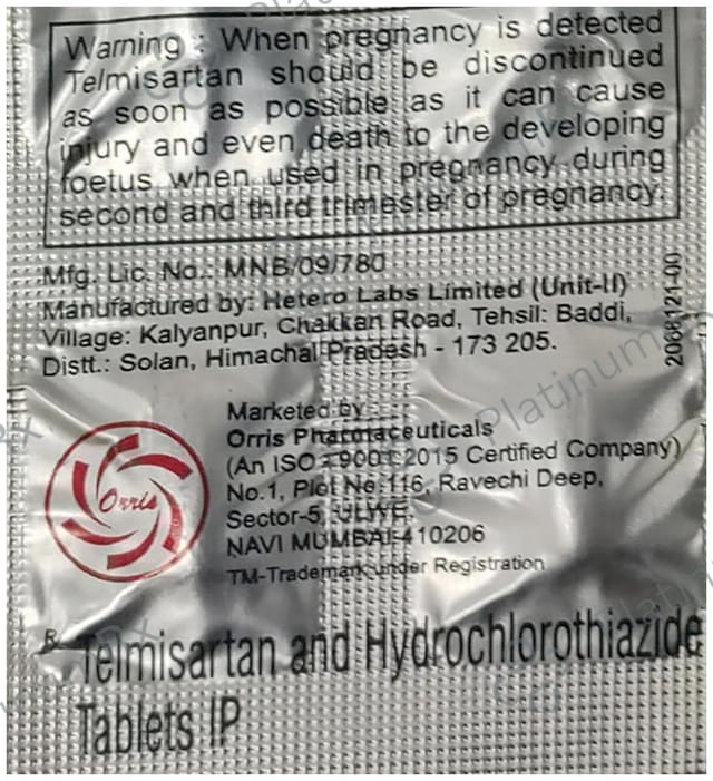 Oritel H 40/12.5mg Tablet 10s