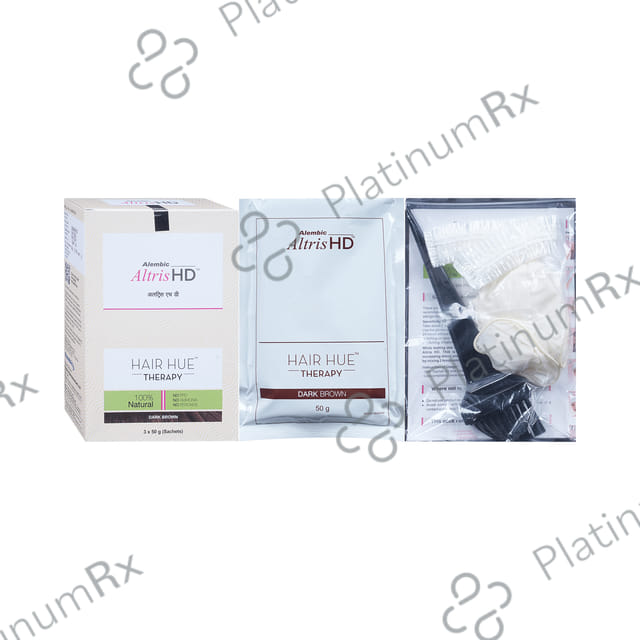 Altris HD Hair Hue Therapy Colour Dark Brown Sachet 3s