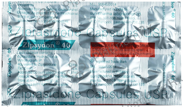 Zipsydon 40mg Capsule 10s