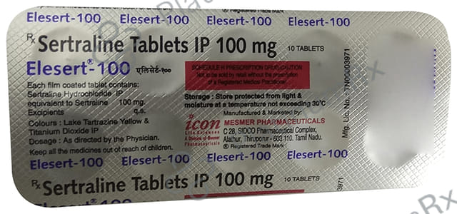 Elesert 100mg Tablet 10s