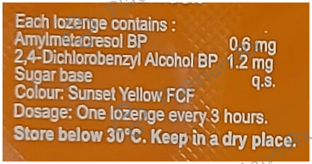 Alkof Orange Cough Lozenges 10s