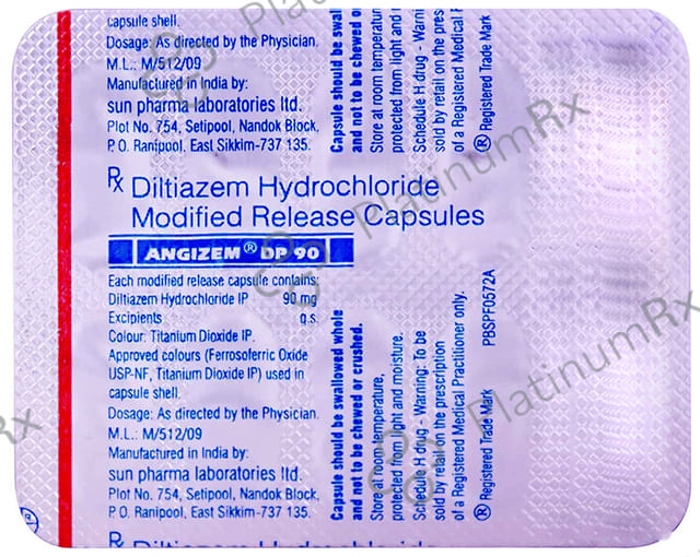 Angizem DP 90mg Capsule MR 10s