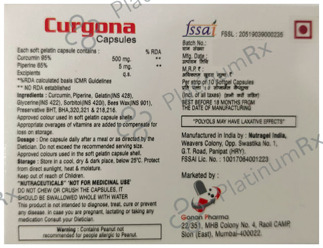 Curgona Soft Gelatin Capsule