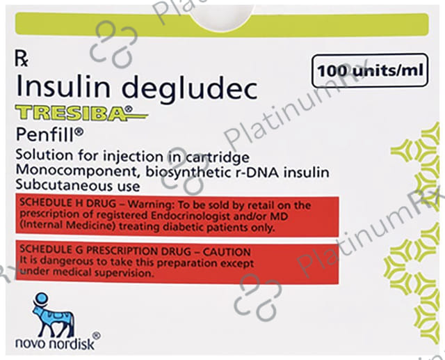 Tresiba (100 IU/ml) Cartridge / Injection 1*3ml