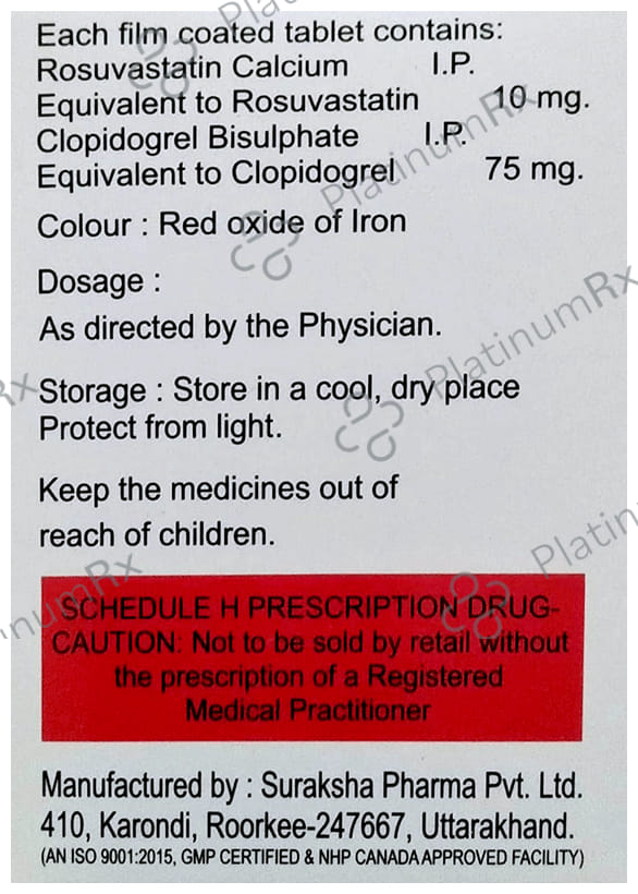Elros CV 10mg Tablet 15s