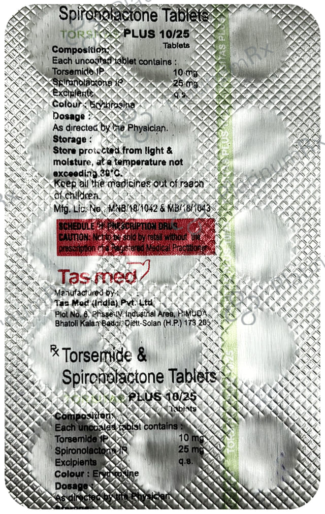 Torsitas Plus 25/10mg Tablet 15s