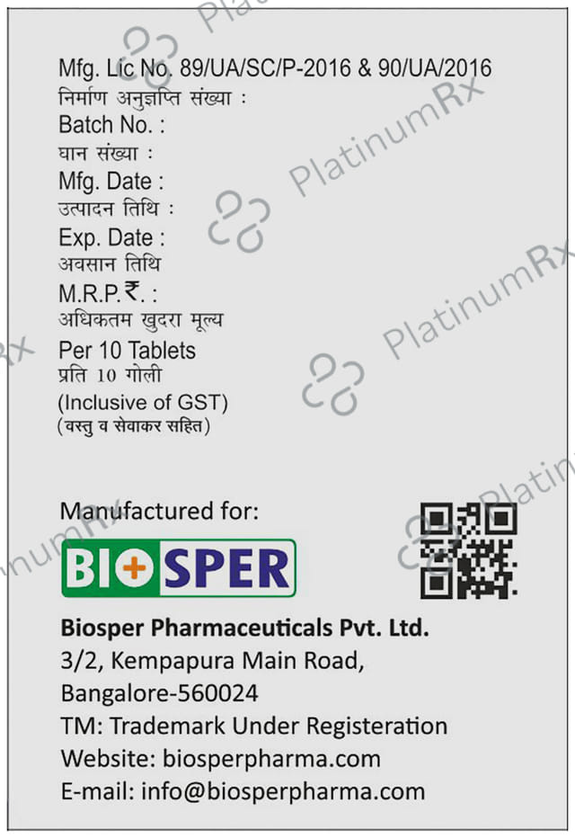 Bilasper M 20/10mg Tablet 10s