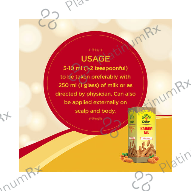 Dabur Badam Tail - Supports Hair, Skin & Brain Health 100 ml
