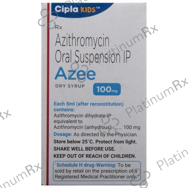 Azee 100mg Dry Syrup Peppermint 15ml