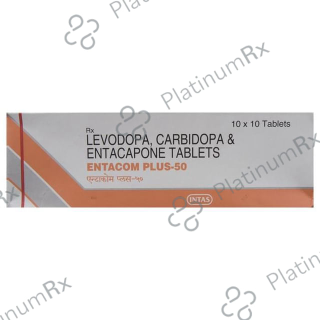 Entacom Plus 50 12.5/200/50mg Tablet 10s